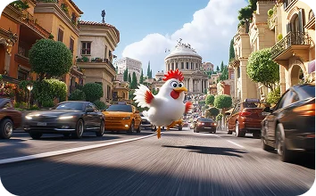 Second happy chicken in the game